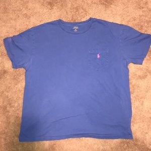 Blue POLO by Ralph Lauren pocketed shirt